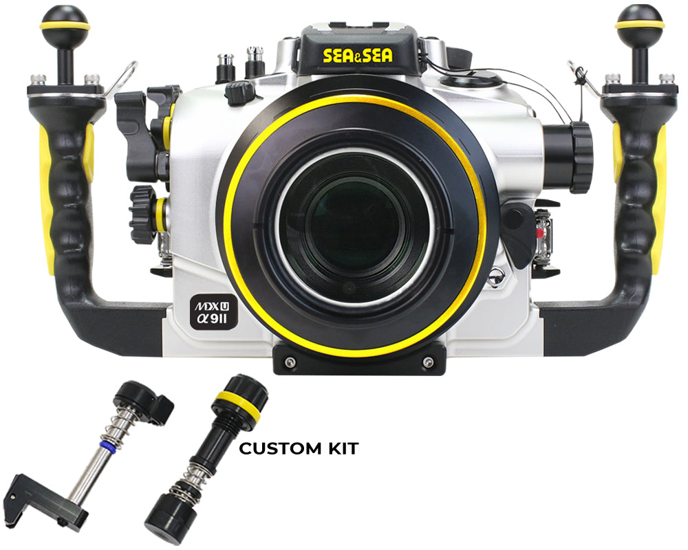 SEA & SEA MDX-αU Underwater Housing For Sony α1, α9II, α7sIII, α7IV, α7RIV, α7RV (Silver)