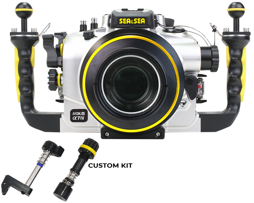 SEA & SEA MDX-αU Underwater Housing For Sony α1, α9II, α7sIII, α7IV, α7RIV, α7RV (Silver)