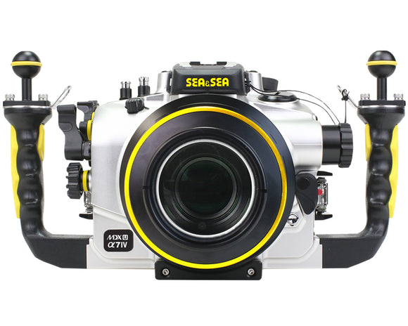 SEA & SEA MDX-αU UNDERWATER HOUSING FOR SONY α1, α9II, α7SIII, α7IV, α7RIV, α7RV (SILVER)