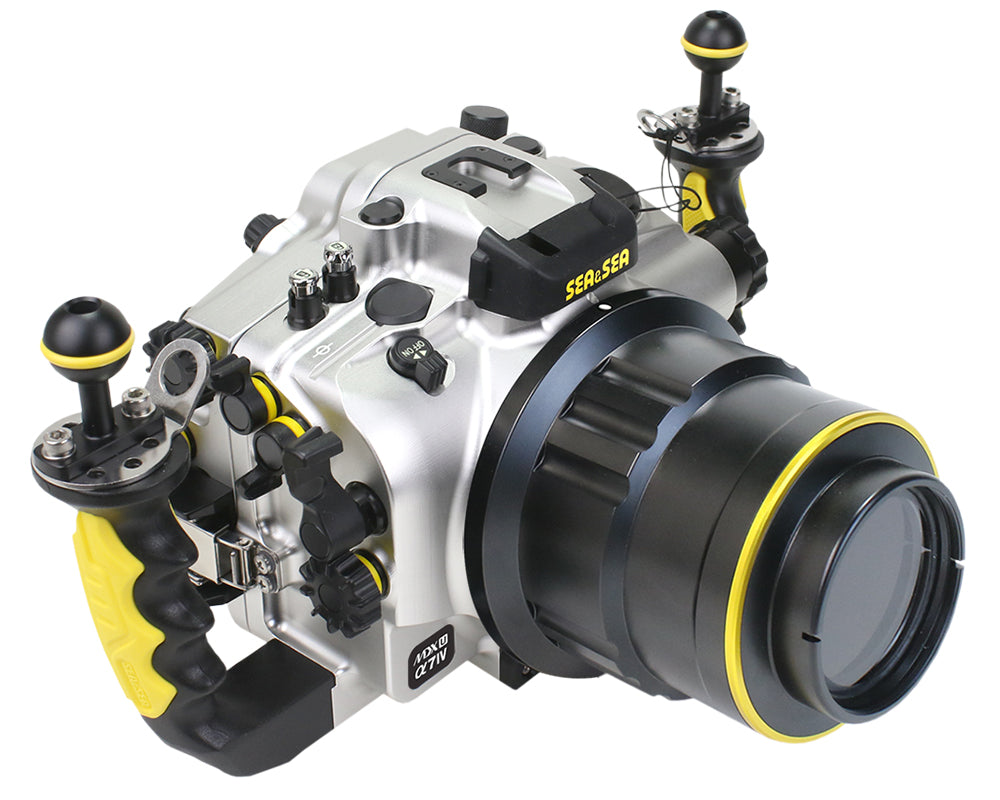 SEA & SEA MDX-αU Underwater Housing For Sony α1, α9II, α7sIII, α7IV, α7RIV, α7RV (Silver)