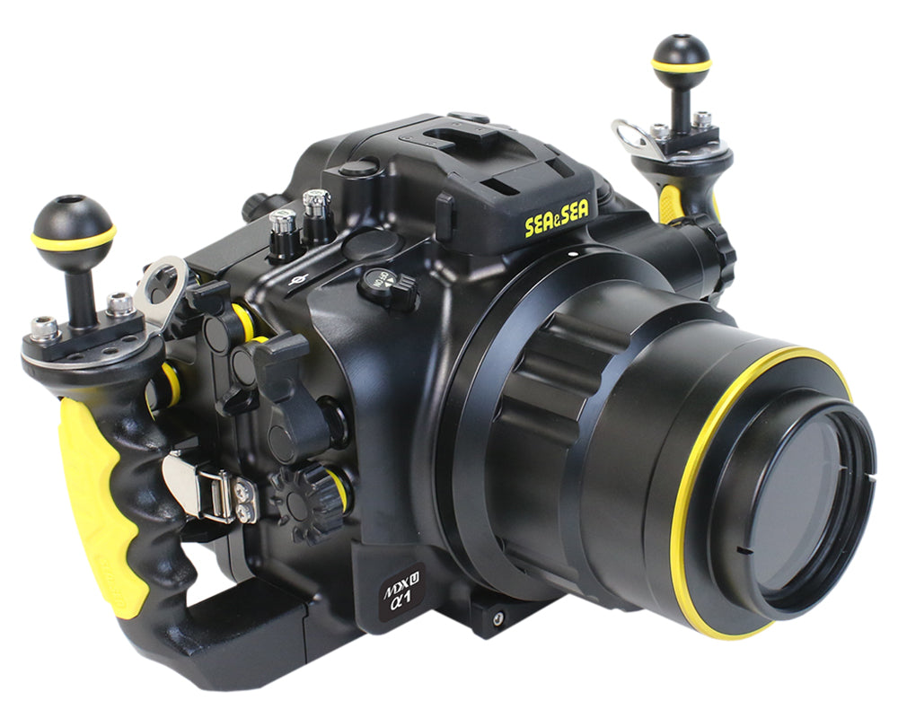 SEA & SEA MDX-αU Underwater Housing For Sony α1, α9II, α7sIII, α7IV, α7RIV, α7RV (Black)