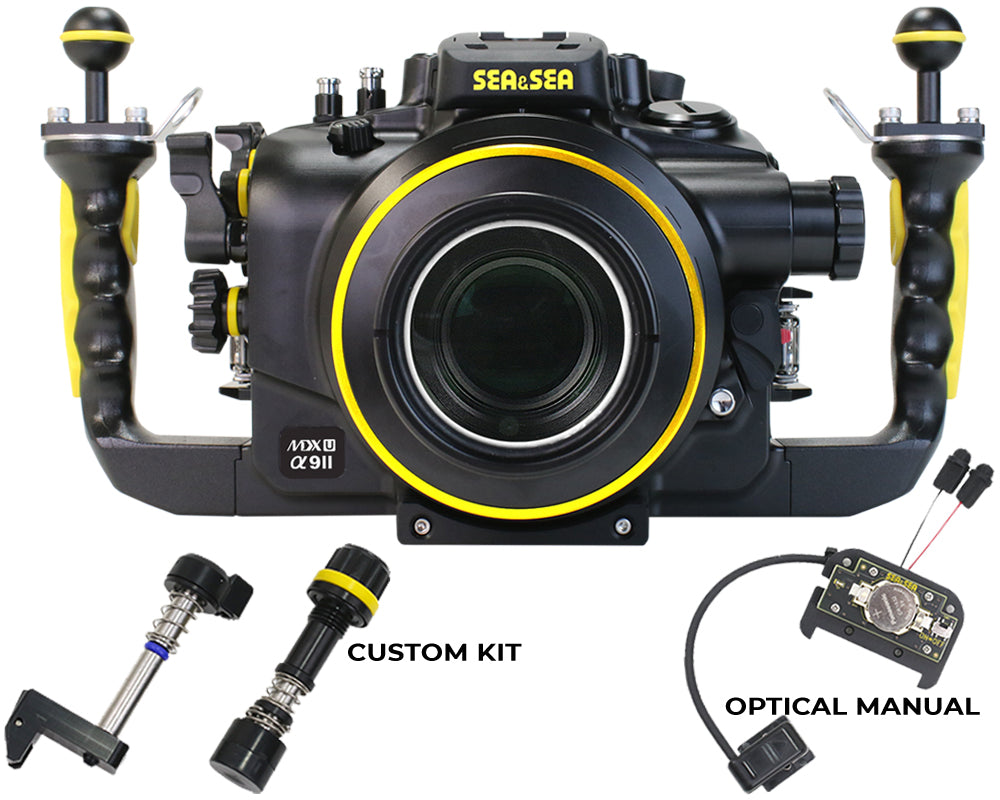 SEA & SEA MDX-αU Underwater Housing For Sony α1, α9II, α7sIII, α7IV, α7RIV, α7RV (Black)