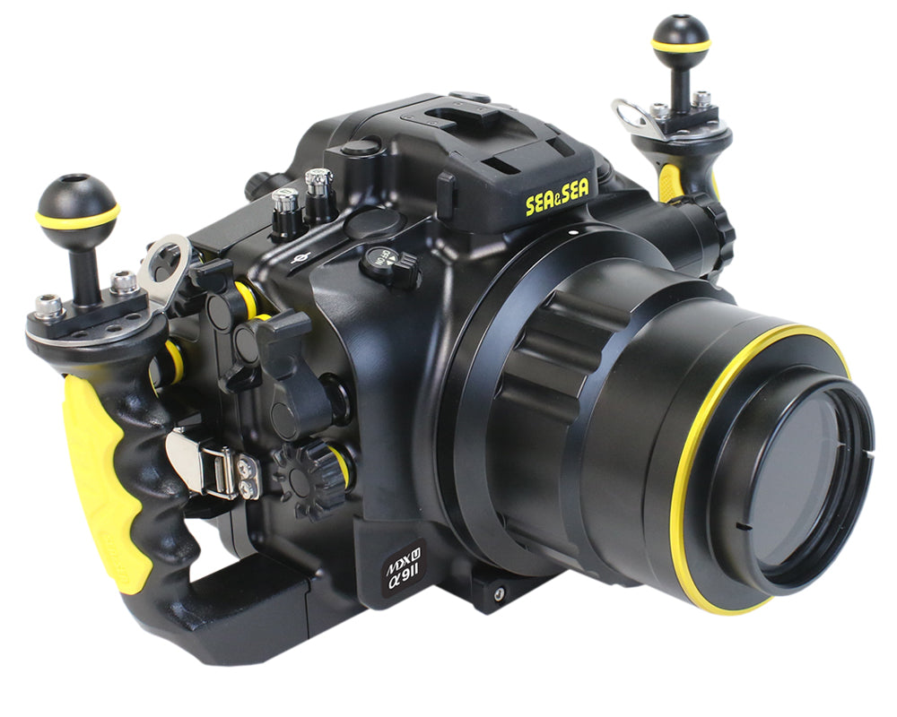 SEA & SEA MDX-αU Underwater Housing For Sony α1, α9II, α7sIII, α7IV, α7RIV, α7RV (Black)