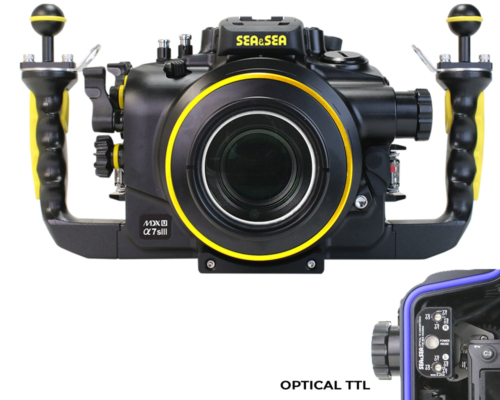 SEA & SEA MDX-αU Underwater Housing For Sony α1, α9II, α7sIII, α7IV, α7RIV, α7RV (Black)