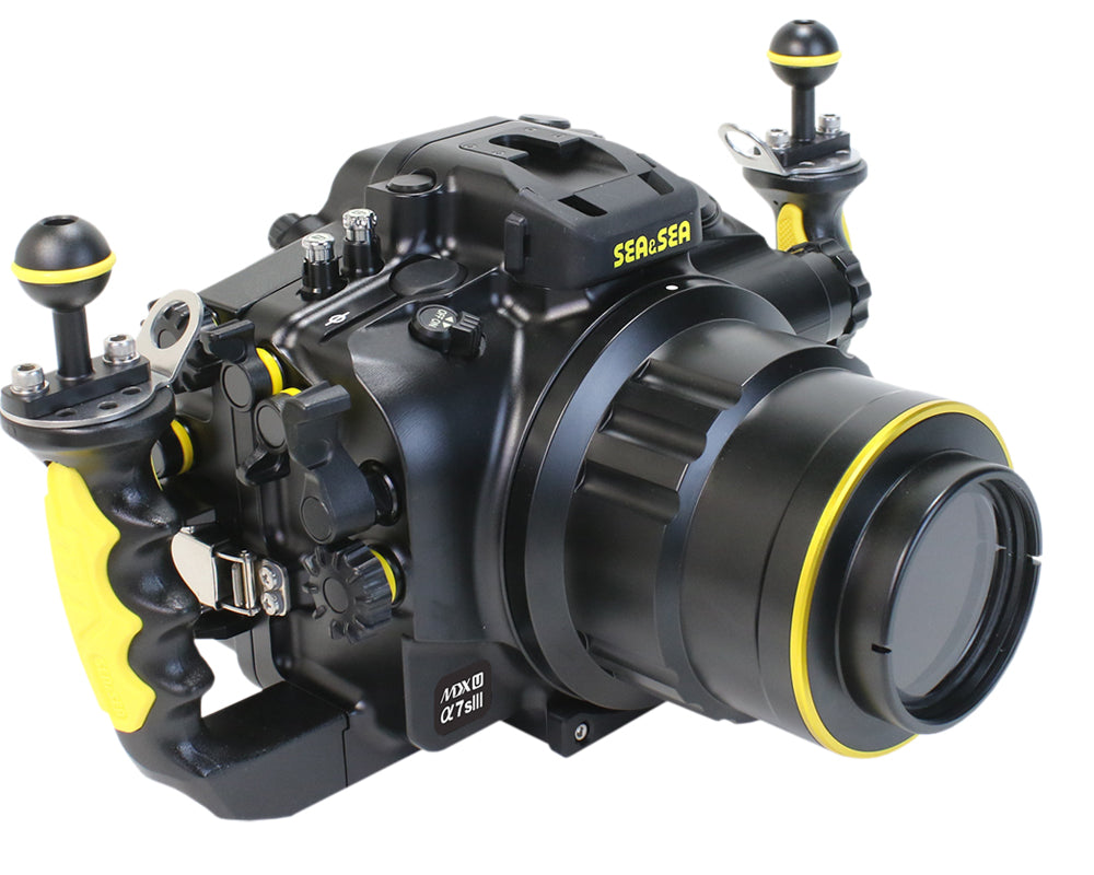 SEA & SEA MDX-αU Underwater Housing For Sony α1, α9II, α7sIII, α7IV, α7RIV, α7RV (Black)