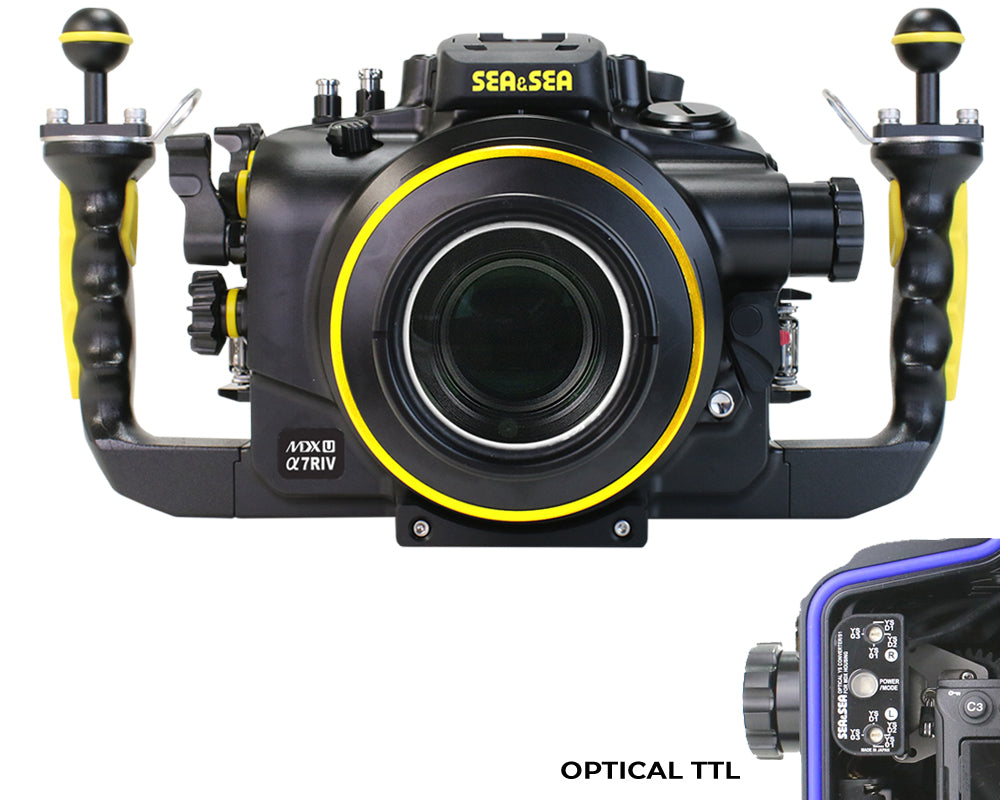 SEA & SEA MDX-αU Underwater Housing For Sony α1, α9II, α7sIII, α7IV, α7RIV, α7RV (Black)