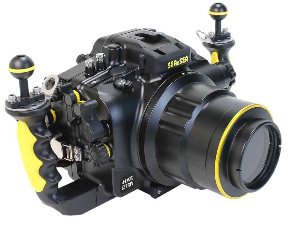 SEA & SEA MDX-αU Underwater Housing For Sony α1, α9II, α7sIII, α7IV, α7RIV, α7RV (Black)