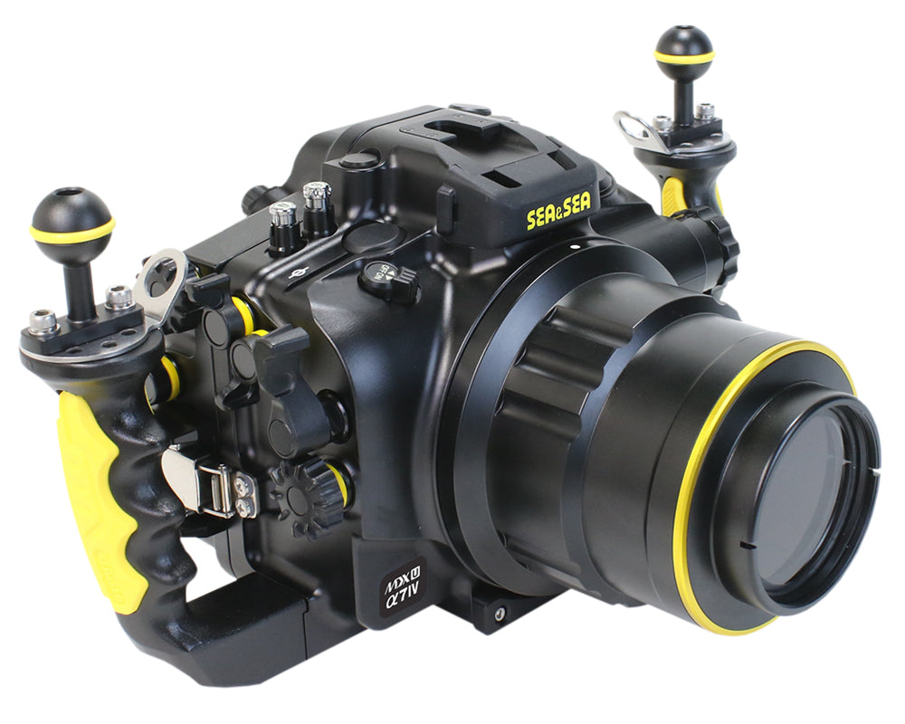 SEA & SEA MDX-αU Underwater Housing For Sony α1, α9II, α7sIII, α7IV, α7RIV, α7RV (Black)
