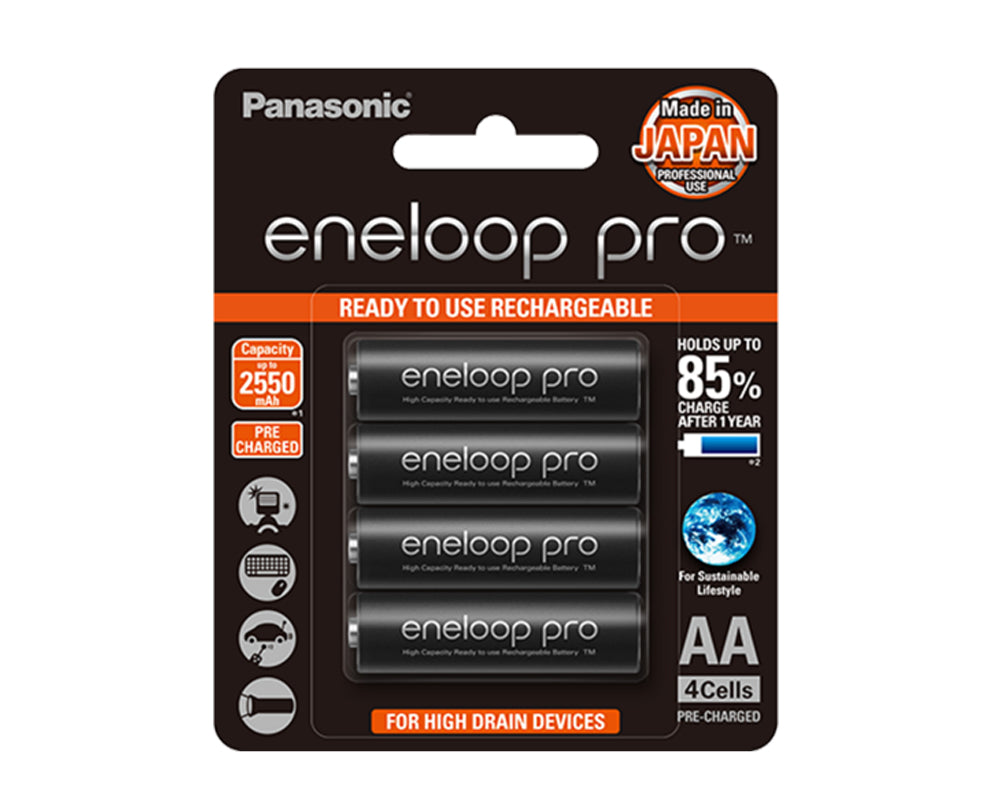 ENELOOP Pro AAx4 Rechargeable Battery