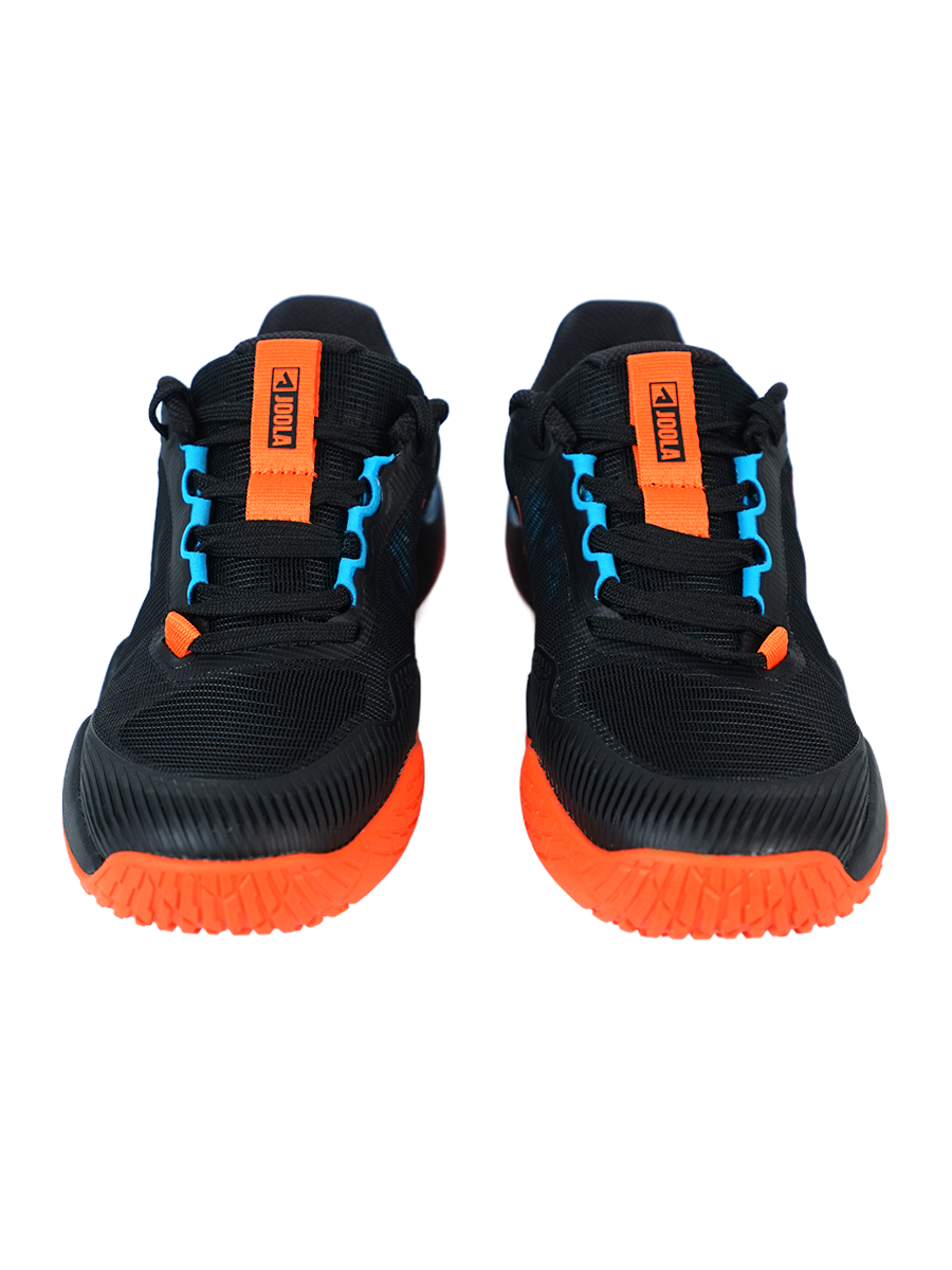 JOOLA FUNKSH1n Pickleball R4LLy Shoes - Black/Autumn Orange-South Bay Blur