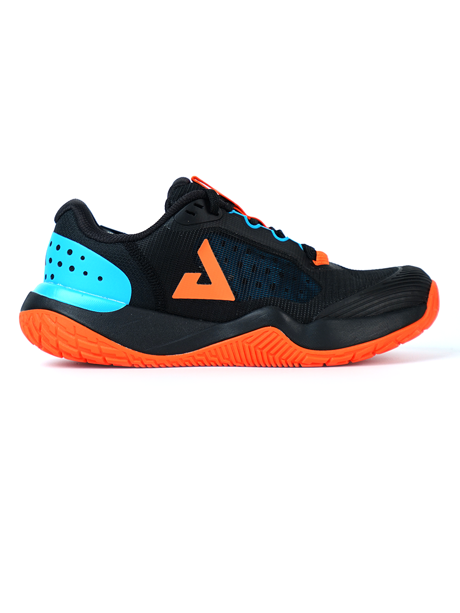 JOOLA FUNKSH1n Pickleball R4LLy Shoes - Black/Autumn Orange-South Bay Blur