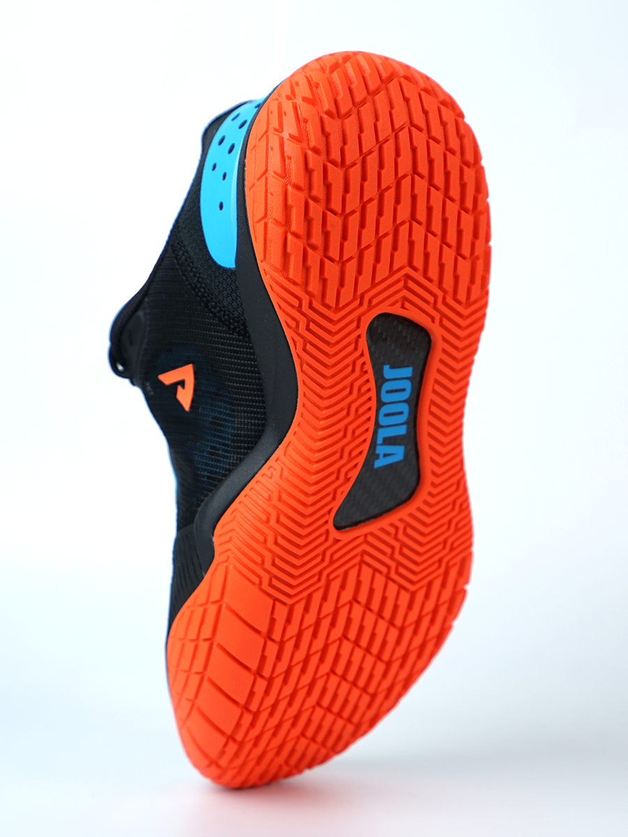 JOOLA FUNKSH1n Pickleball R4LLy Shoes - Black/Autumn Orange-South Bay Blur