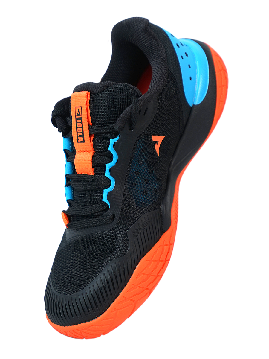 JOOLA FUNKSH1n Pickleball R4LLy Shoes - Black/Autumn Orange-South Bay Blur