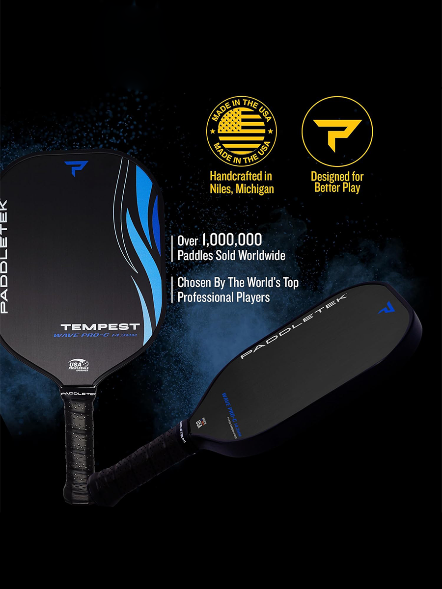 PADDLETEK Tempest Wave Pro-C 14.3mm Pickleball Paddle
