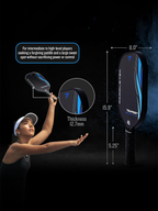 PADDLETEK Tempest Wave Pro-C 14.3mm Pickleball Paddle