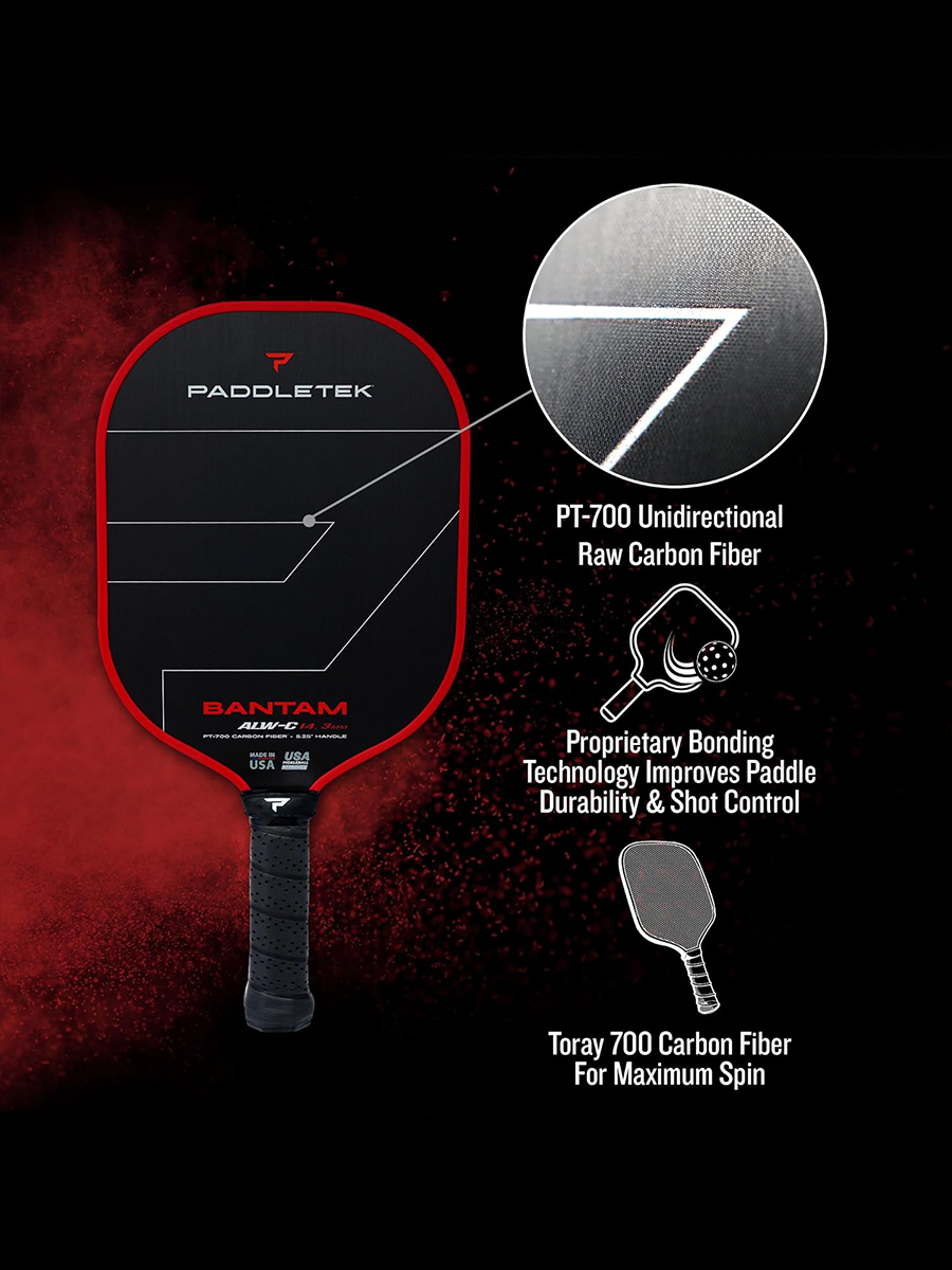 PADDLETEK Bantam ALW-C 14.3mm Pickleball Paddle
