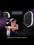 PADDLETEK Bantam ESQ-C 14.3mm Pickleball Paddle