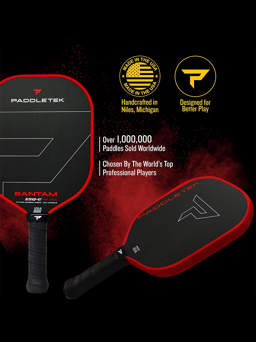 PADDLETEK Bantam ESQ-C 14.3mm Pickleball Paddle