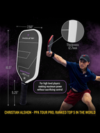 PADDLETEK Bantam TKO-C 12.7mm Pickleball Paddle