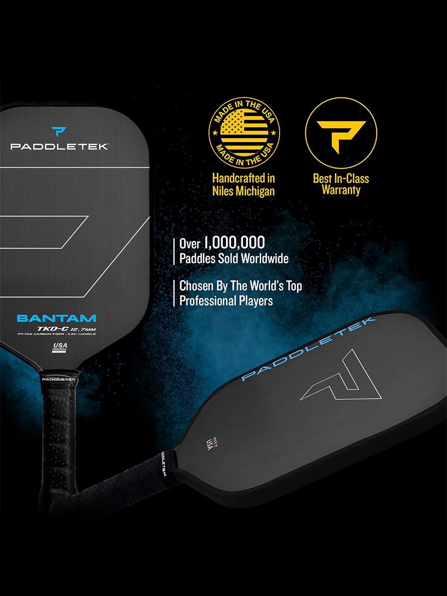 PADDLETEK Bantam TKO-C 12.7mm Pickleball Paddle