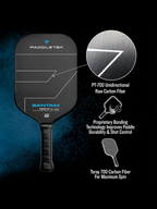 PADDLETEK Bantam TKO-C 12.7mm Pickleball Paddle