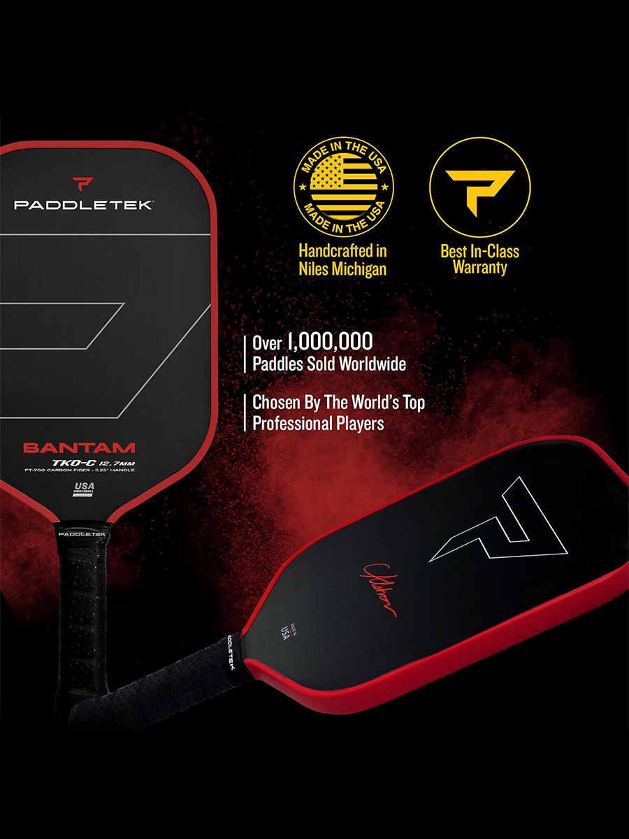 PADDLETEK Bantam TKO-C 12.7mm Pickleball Paddle