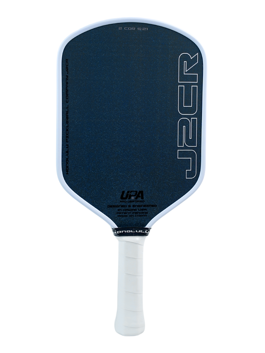 HONOLULU J2CR Crystal Blue™ Endurance Surface™ Pickleball Paddle - 5.5" Grip