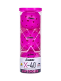 FRANKLIN X-40 Outdoor Pickleballs - 74mm (3 Packs)