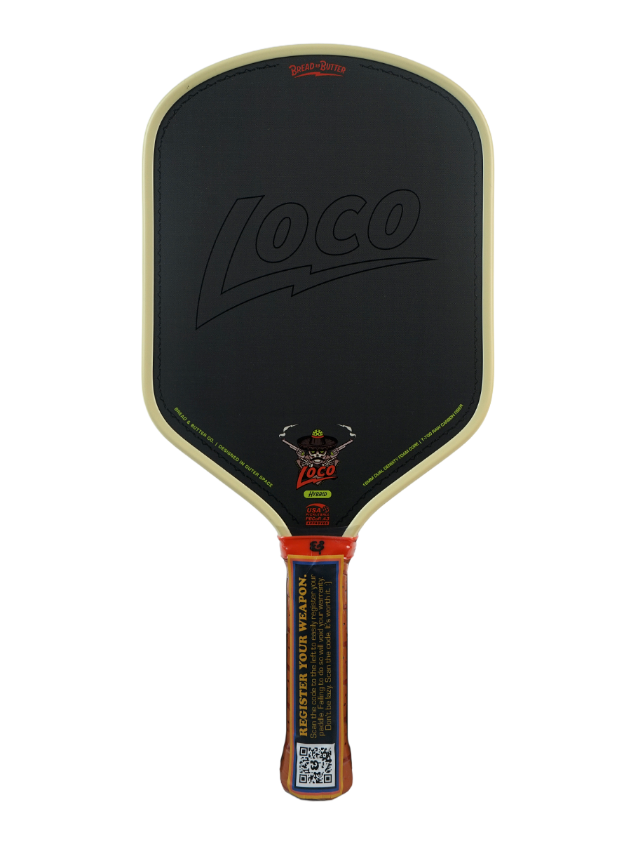 BREAD & BUTTER The Loco 16mm Pickleball Paddle - Hybrid