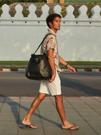 STREAM TRAIL Puffer Tote Bag