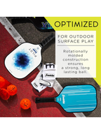 FRANKLIN X-40 Outdoor Pickleballs - 74mm (3 Packs)