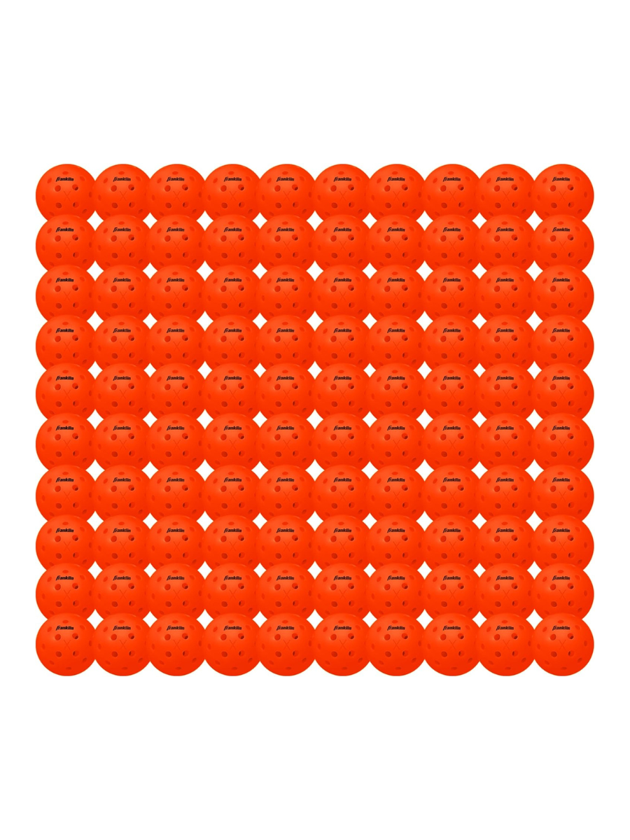 FRANKLIN X-40 Outdoor Pickleballs - 74mm (100-pack)