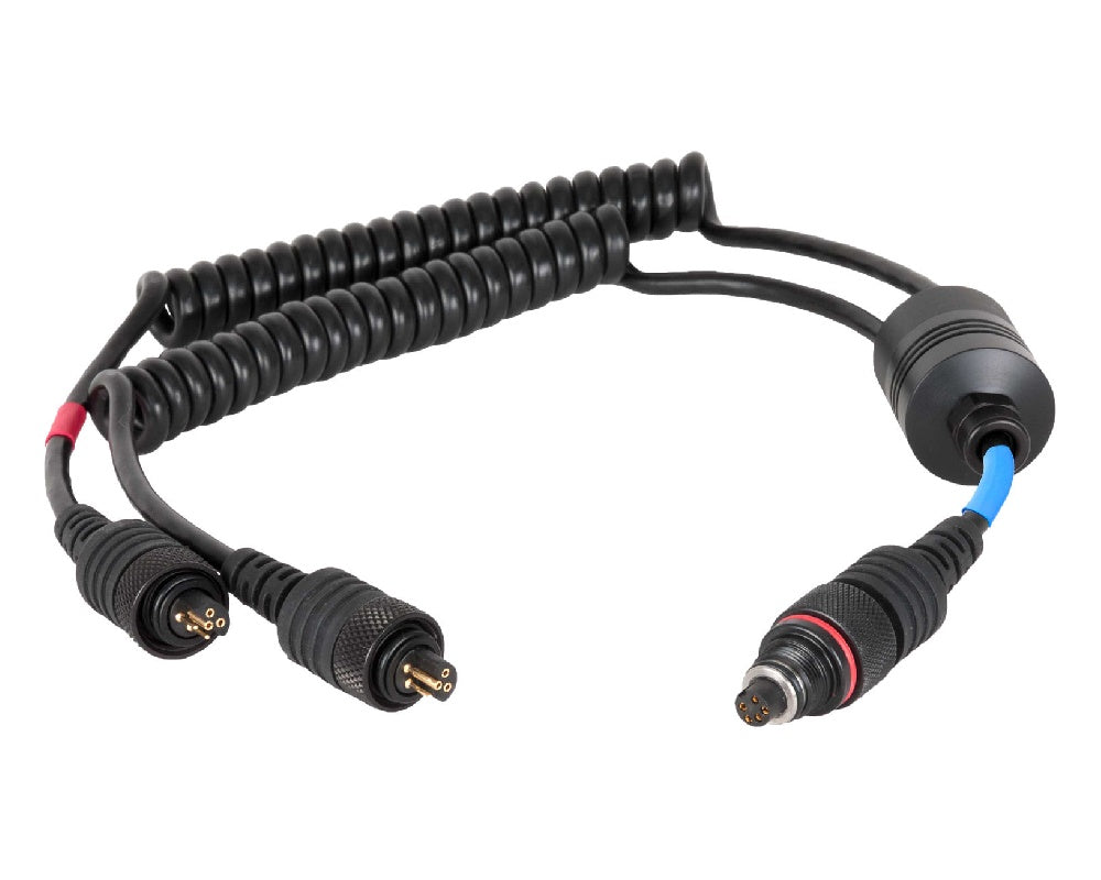 IKELITE Manual Dual Sync Cord - 2 Ikelite Strobes To Nikonos Bulkhead (Updated)