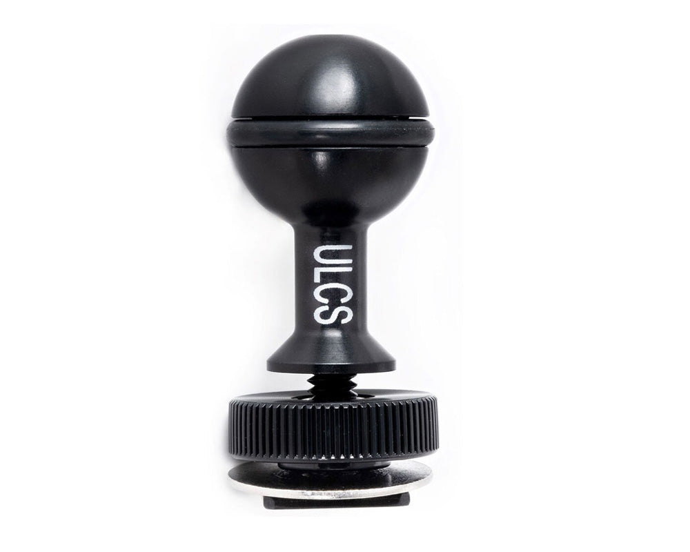 ULTRALIGHT AD-HS Hot Shoe Adapter With Mounting Ball & Aluminum Plate