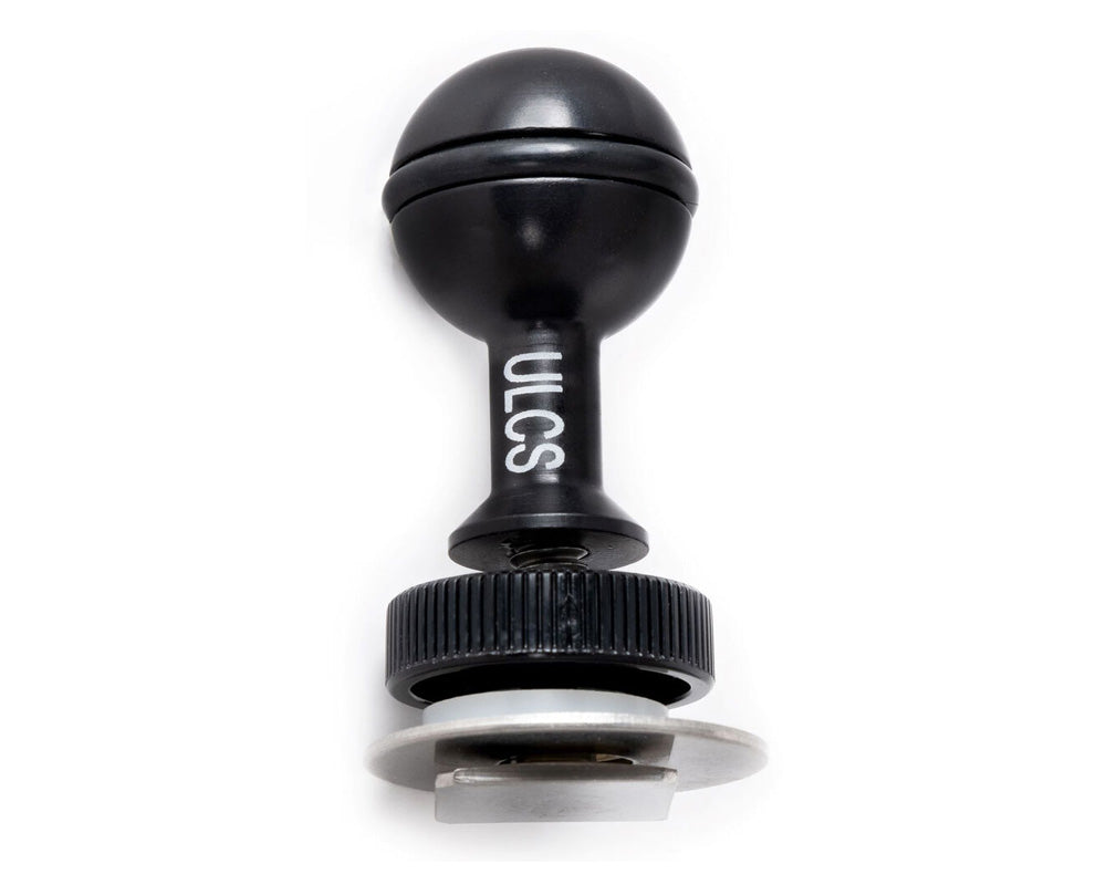 ULTRALIGHT AD-HSS Hot Shoe Adapter With Mounting Ball & Stainless Steel Plate
