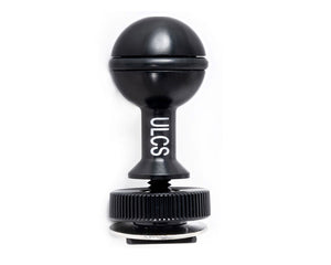 ULTRALIGHT AD-HS HOT SHOE ADAPTER WITH MOUNTING BALL & ALUMINUM PLATE
