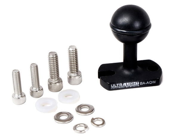 ULTRALIGHT BA-AQW BASE ADAPTER WITH BALL & WIDE MOUNTING PLATE