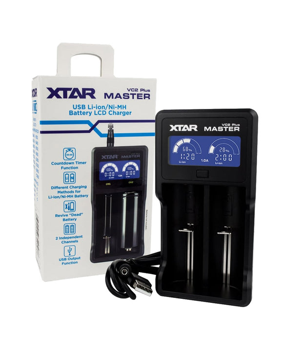 XTAR VC2 PLUS MASTER BATTERY CHARGER