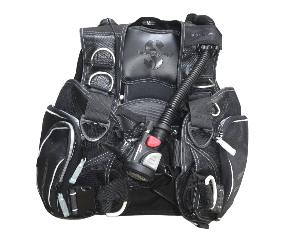 USED SCUBAPRO T-BLACK BCD SET